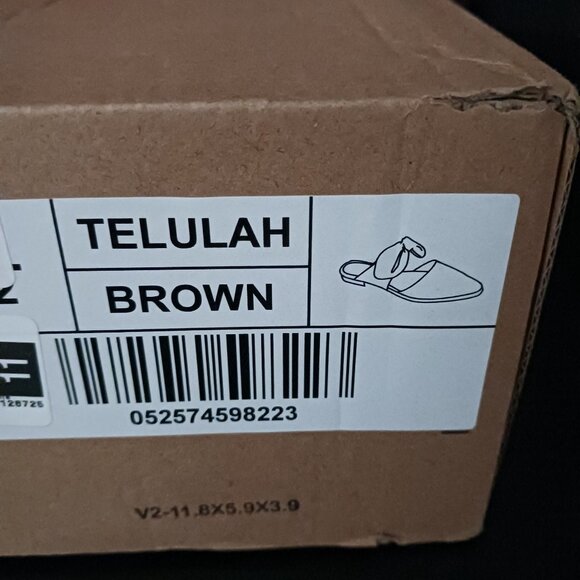 NEW Journee Collection Telulah Brown Faux Suede Slip-On Slide Sandals Size 8.5 - Picture 10 of 10